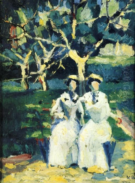 Two Sisters II Oil Painting by Kasimir Sevrinovitch Malevich
