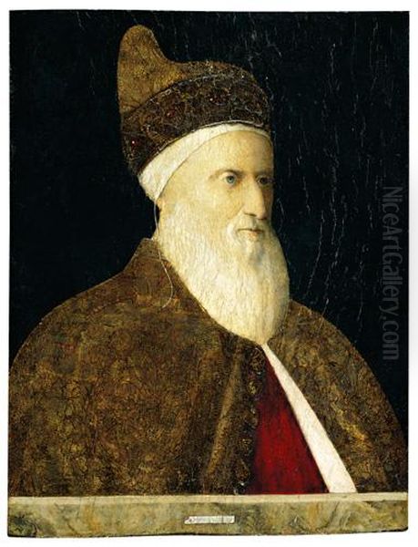Ritratto di Agostino Barbarigo Oil Painting by Gentile Bellini