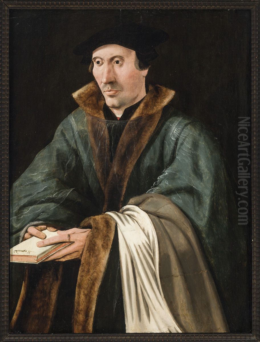 Portrait of a man Oil Painting by Jacob van Utrecht