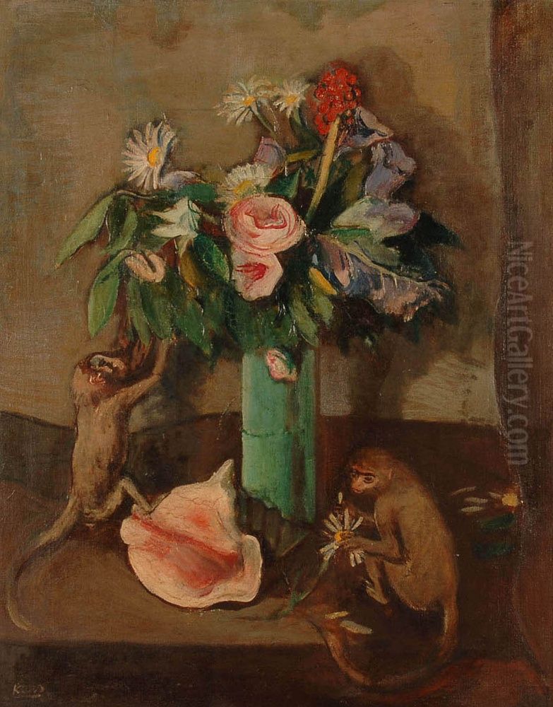 (,,Blumen und Affen