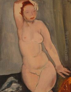 Sitting nude