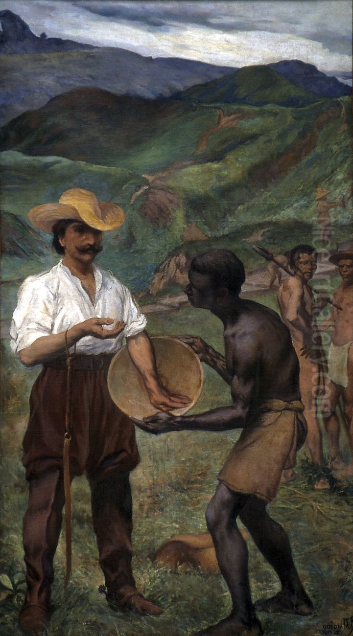 Ciclo do Ouro Oil Painting by Rodolfo Amoedo