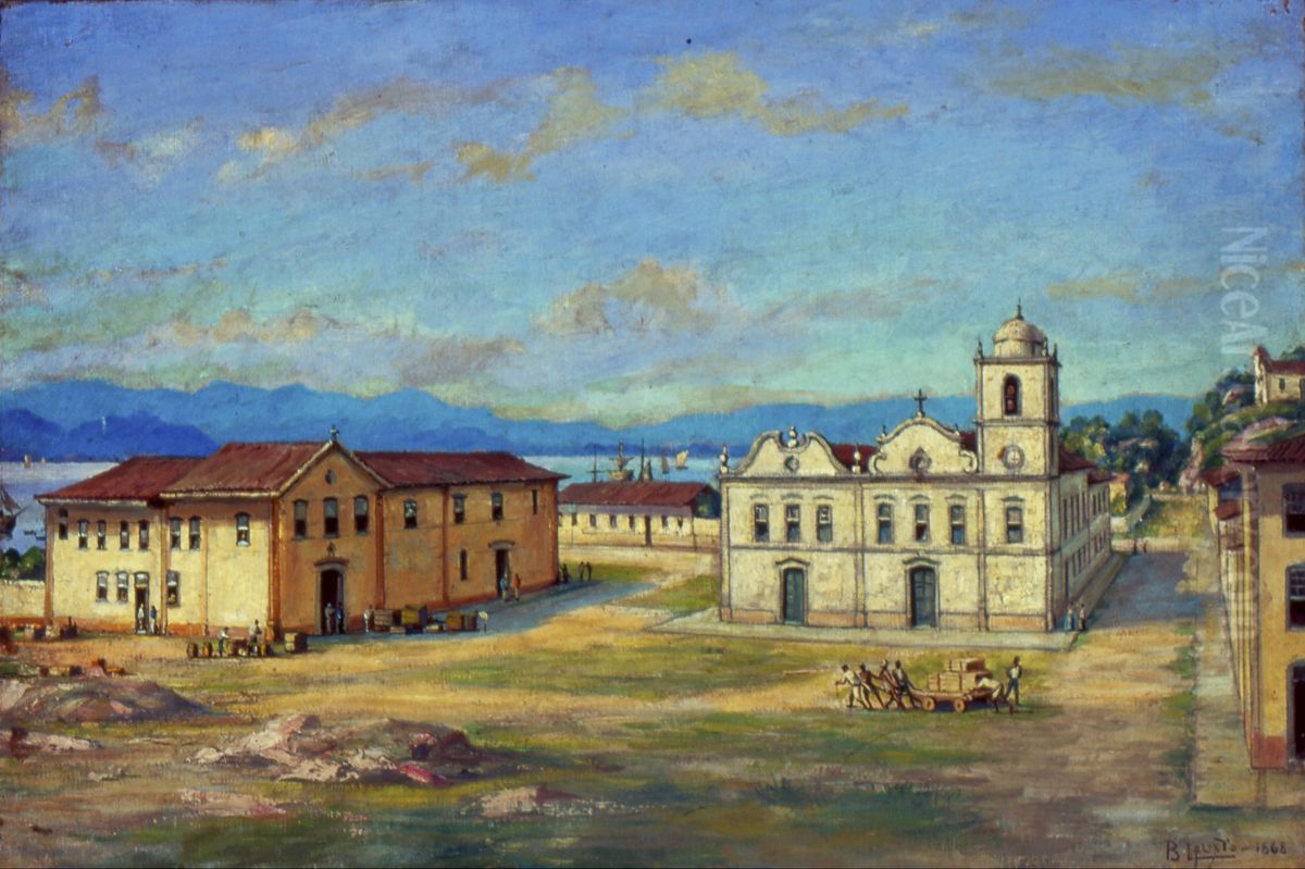 Matriz Colonial de Santos Oil Painting by Benedito Calixto