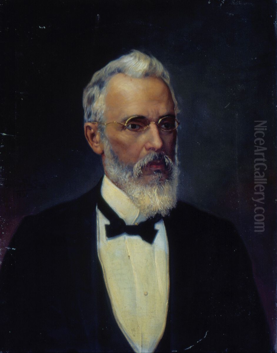 Retrato do Dr. Bernardino de Campos Oil Painting by Oscar Pereira Da Silva