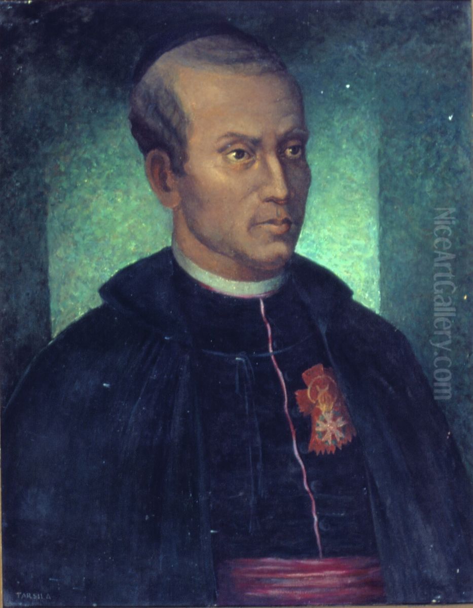 Retrato de Jose Maria Nunes Garcia Oil Painting by Tarsila Do Amaral