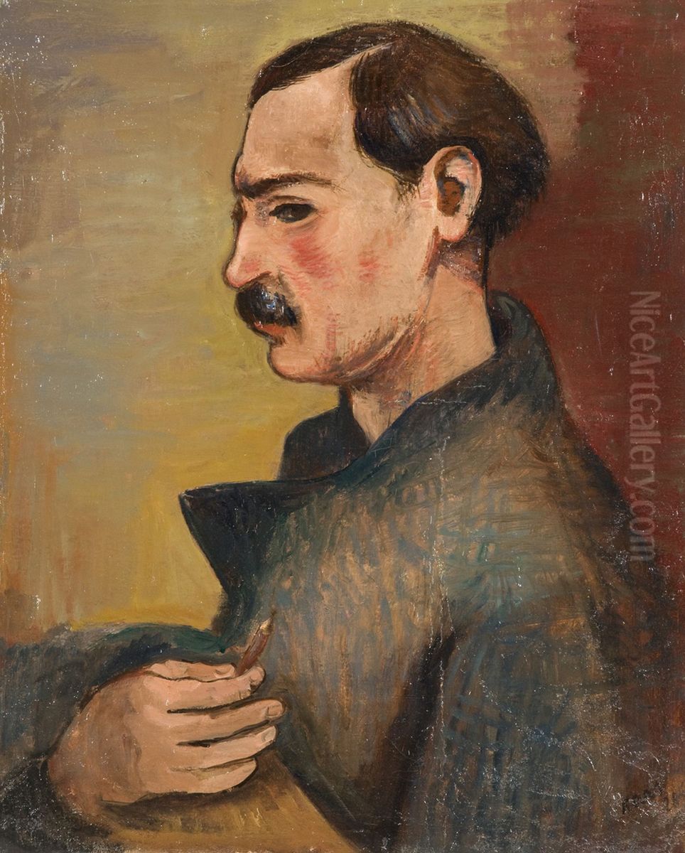 Portret malire Utrilla Oil Painting by Georges Kars