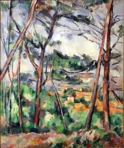 Paysage des environs d'Aix (la plaine de l'Arc)