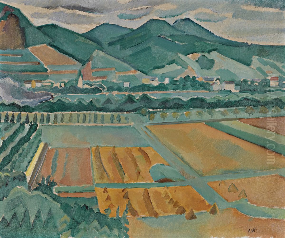 Landscape in Southern France Oil Painting by Georges Kars