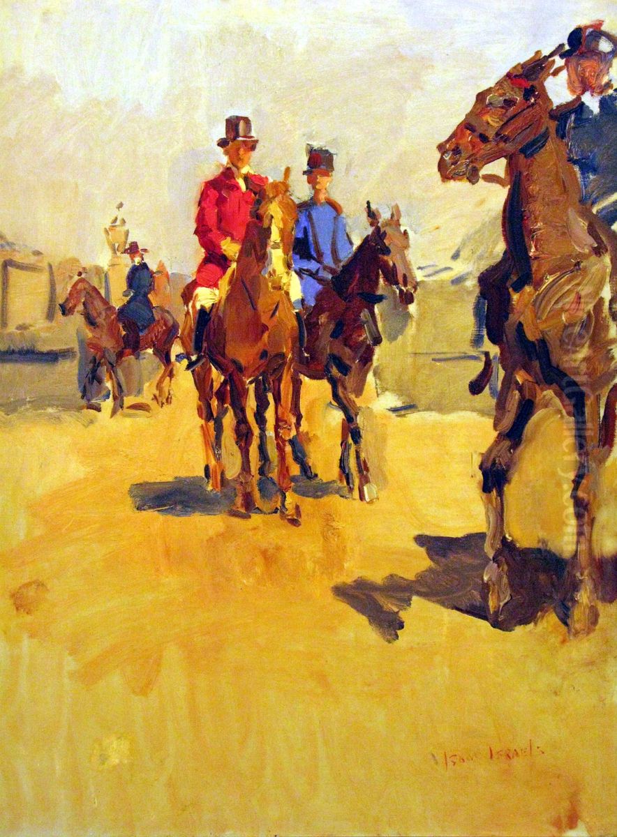 The hunt's return Oil Painting by Isaac Lazarus Israels
