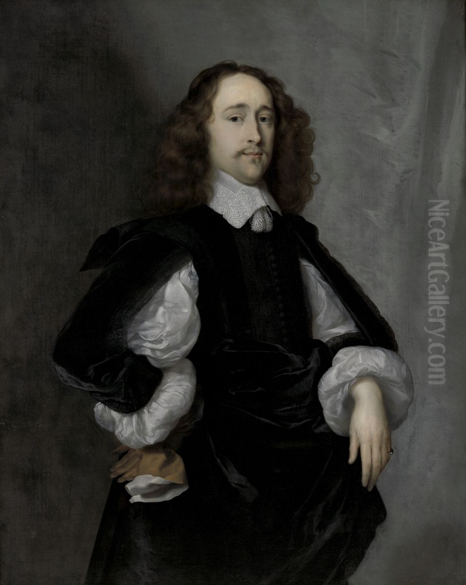 Jaspar Schade (1623-1692) Oil Painting by Cornelis Janssens van Ceulen