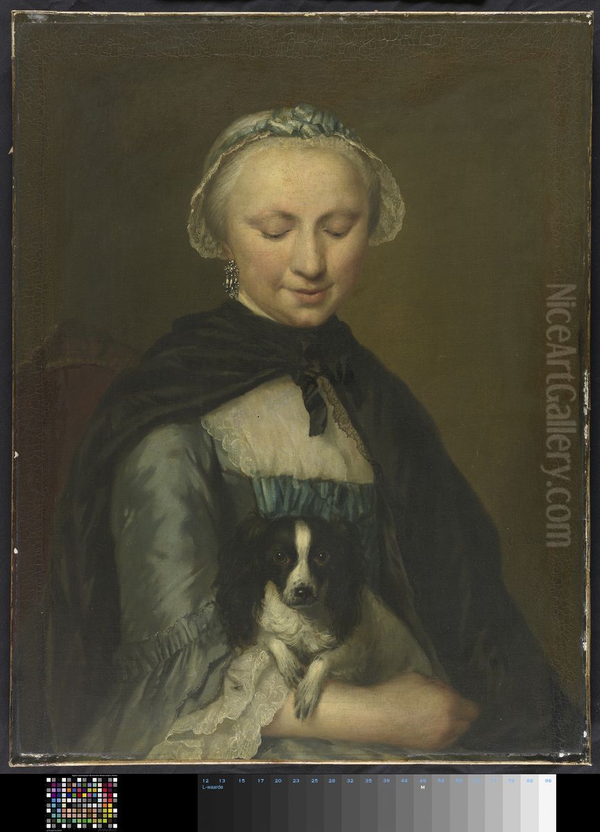 Antoinette Metayer (1732-88). Oudste zuster van Louis Metayer Oil Painting by George van der Mijn