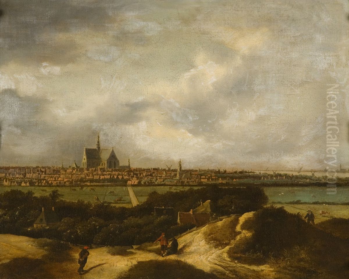 Gezicht op Haarlem Oil Painting by Nicolaes Hals