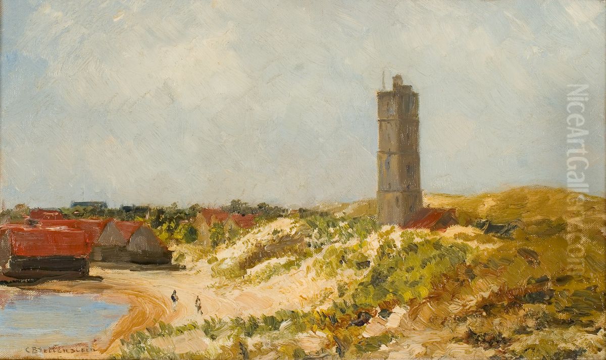 De Brandaris op Terschelling Oil Painting by Carl August Breitenstein