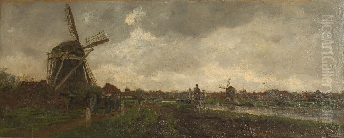 Het jaagpad Oil Painting by Jacob Maris