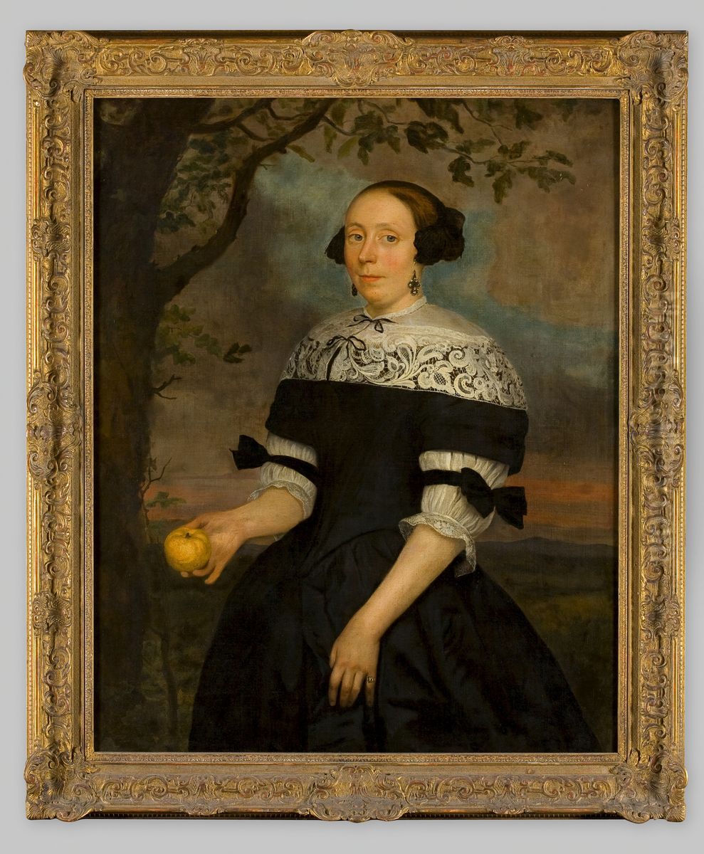 Portret van een onbekende vrouw Oil Painting by Hendrick ten Oever
