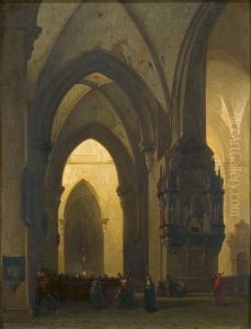Interieur van de Domkerk te Trier