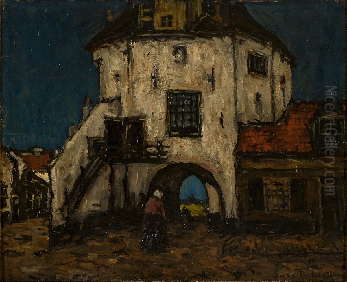 De vispoort te Harderwijk Oil Painting by Suze Robertson