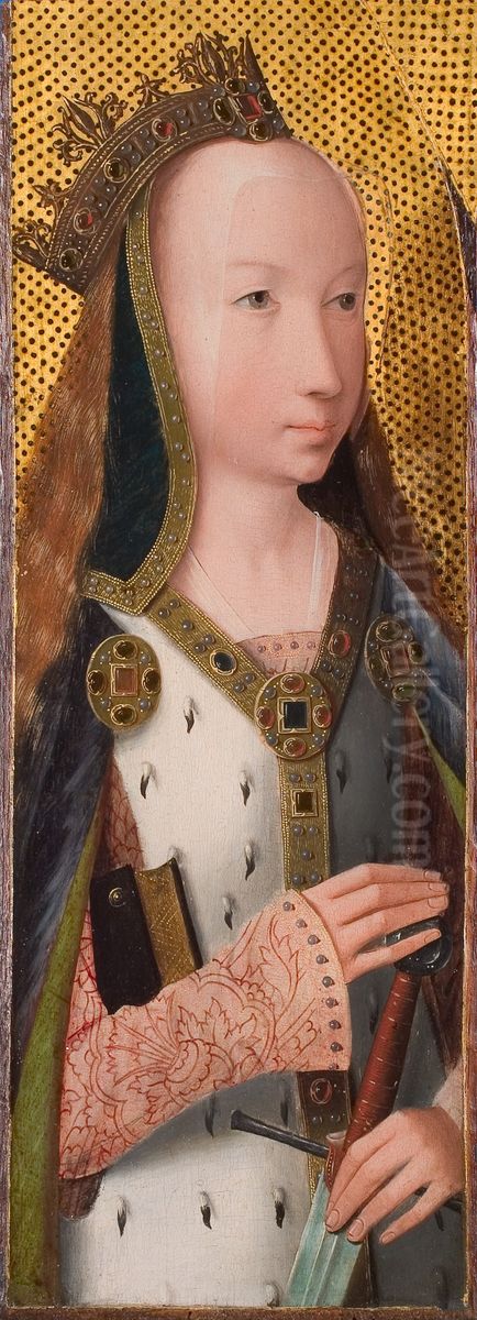 Heilige Catharina Oil Painting by Master of Hoogstraeten