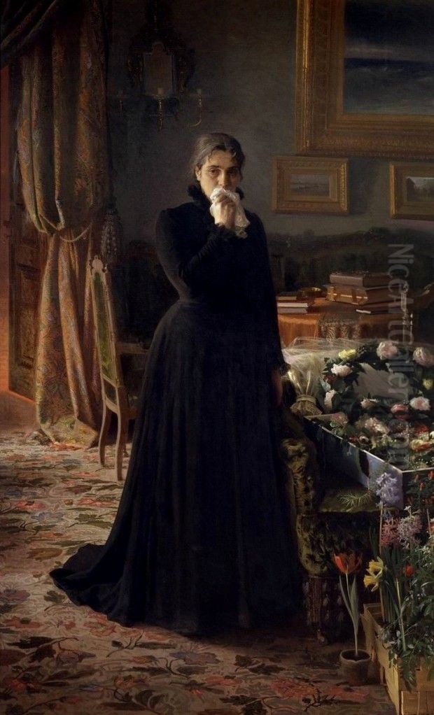 Neutesnoe gore Oil Painting by Ivan Kramskoi