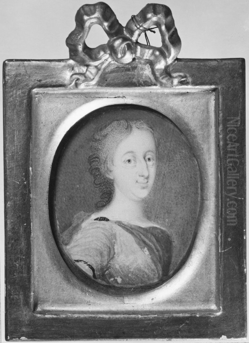 Christina, 1626-1689, Queen of Sweden Oil Painting by David Klocker Ehrenstrahl