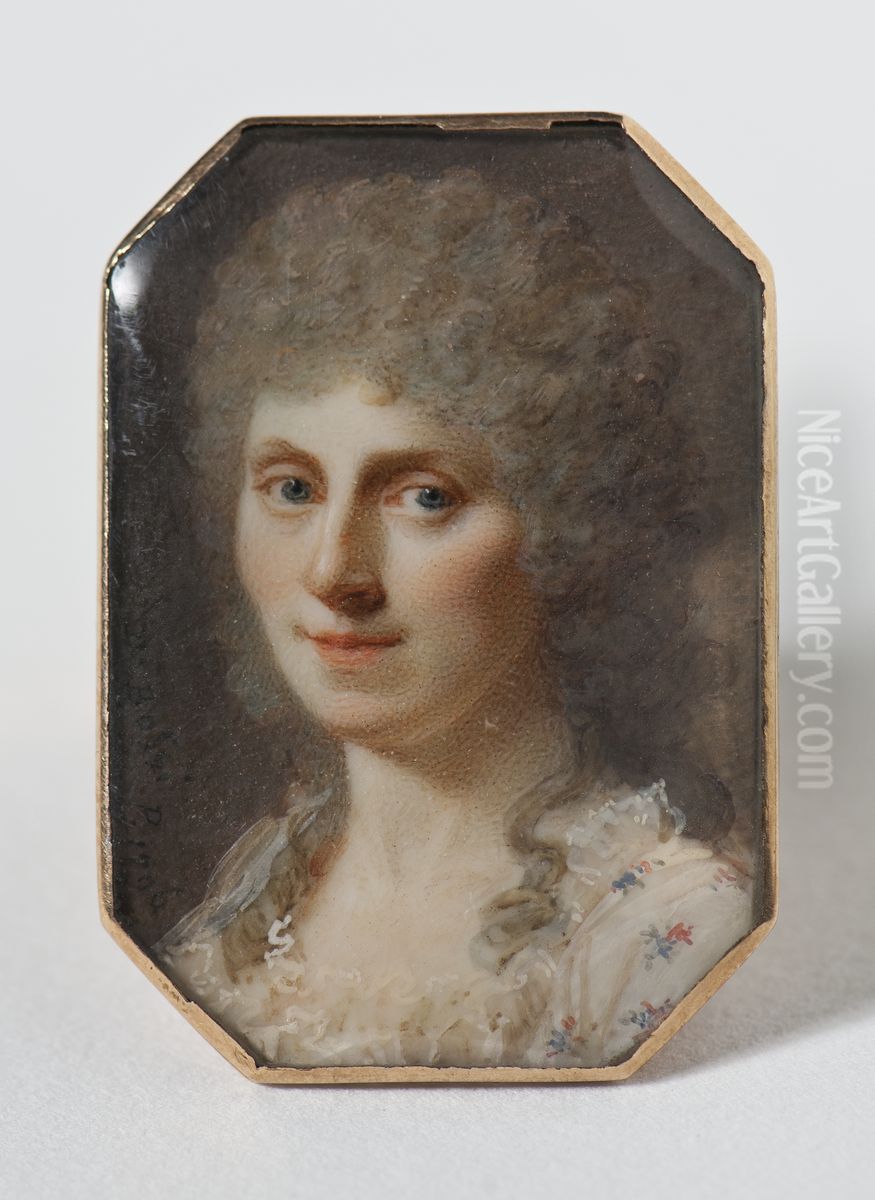Okand kvinna Oil Painting by Johann Dominik Bossi