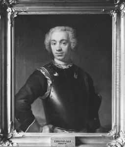 Augustin Ehrensvard (1710-1772), greve, faltmarskalk, gift med Catharina Elisabet Adlersheim