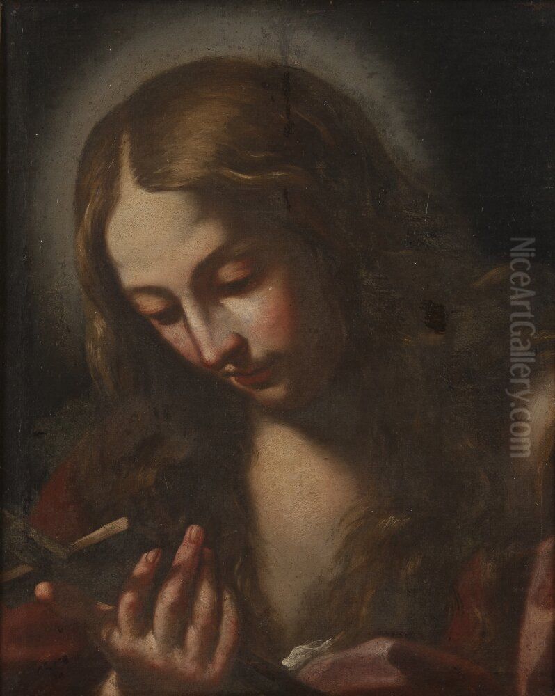 Magdalena med kors Oil Painting by Guido Reni