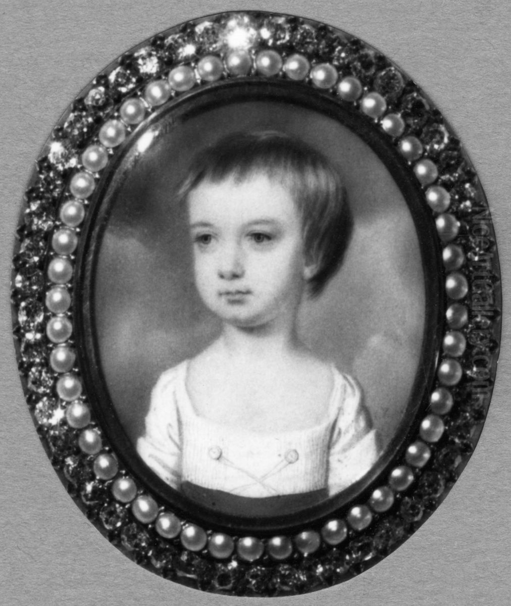 John Smart Junior (dod 1809), konstnarens son Oil Painting by John Smart
