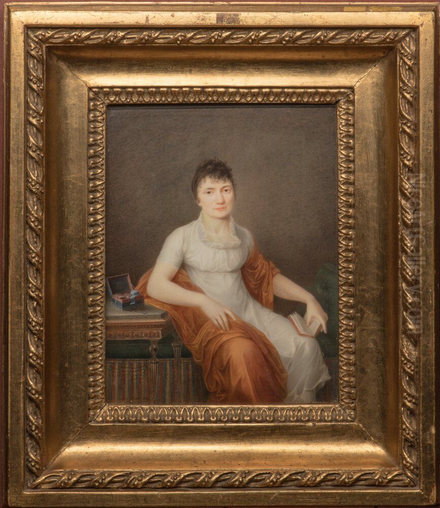 Clara C. Olbers, m. Lilljenwaldh Oil Painting by Johan Erik Bolinder