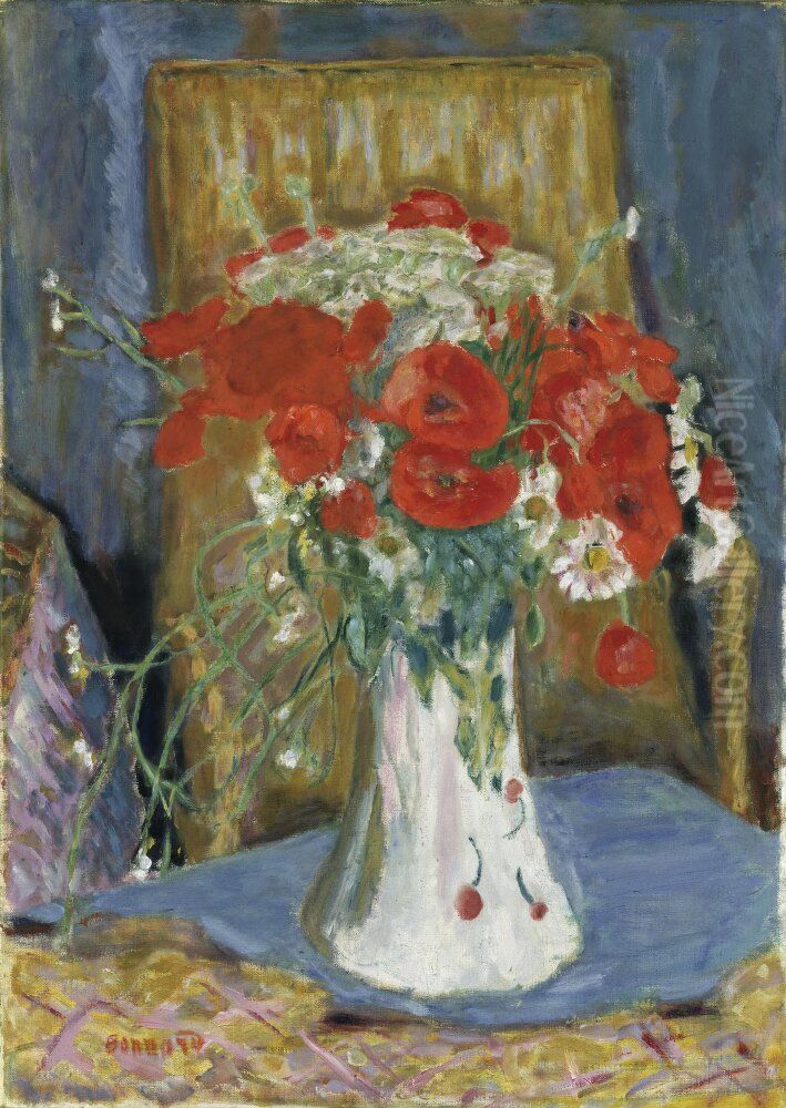 Vallmo i vas Oil Painting by Pierre Bonnard
