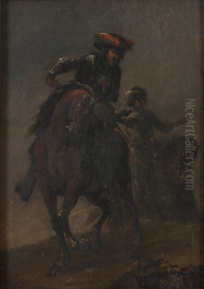 Ryttare Oil Painting by Johann Philipp Lemke