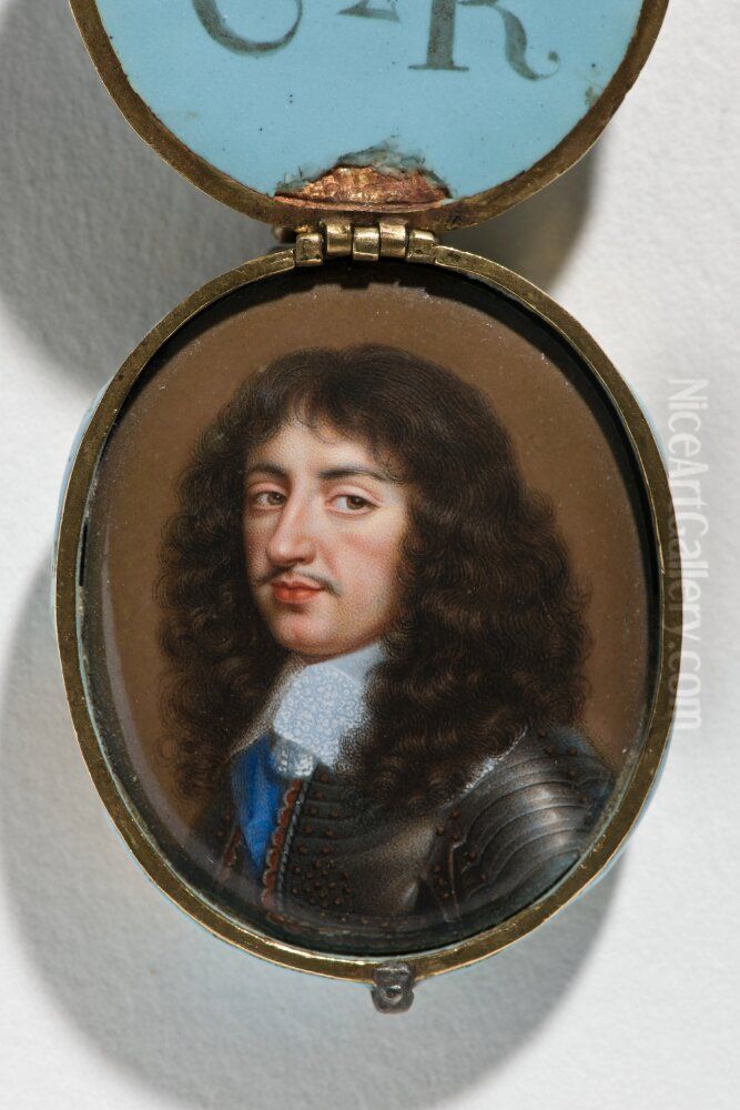 Karl II, kung av England och Skottland Oil Painting by Jean Petitot