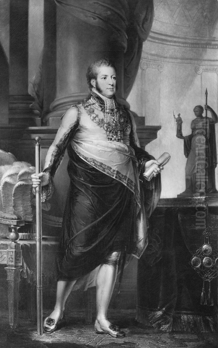 Klas Adolf Fleming, 1771-1831 Oil Painting by Carl Frederik von Breda