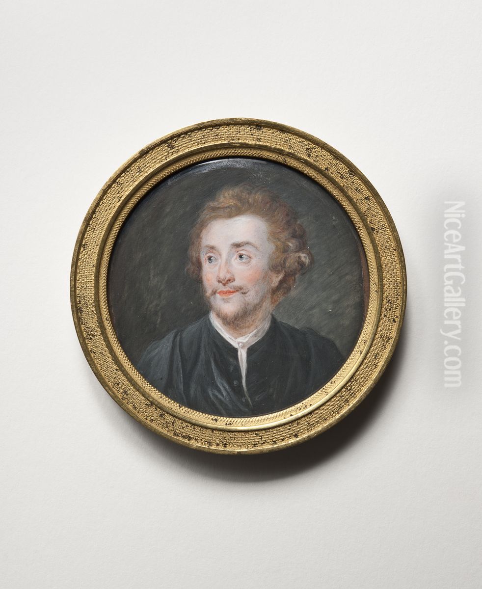 Georg Petel (1601/2-1634), skulptor Oil Painting by Sir Anthony Van Dyck