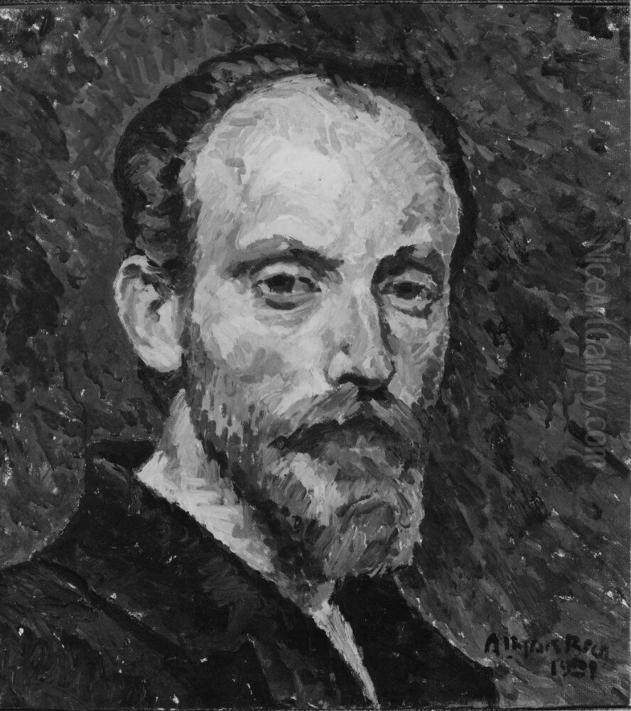 Almar Bech (1876-1950), konstnar Oil Painting by Almar Bech