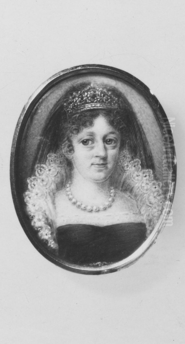 Hedvig Elisabeth Charlotta, 1759-1818, drottning av Sverige Oil Painting by Anders Gustaf Andersson