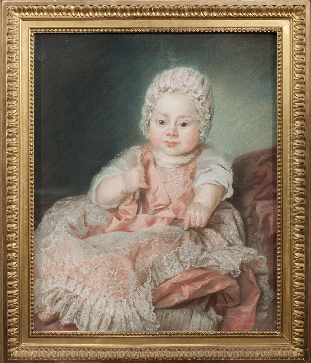 Alexandre Antoine Roslin (1764-1799), g.m. Adelaide Abraham, son till konstnaren Oil Painting by Marie-Suzanne Giroust