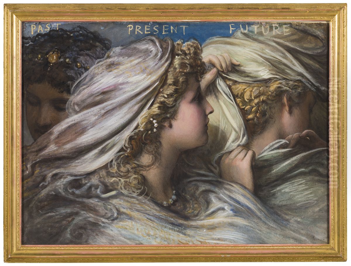 The Fates Oil Painting by Egron Lundgren
