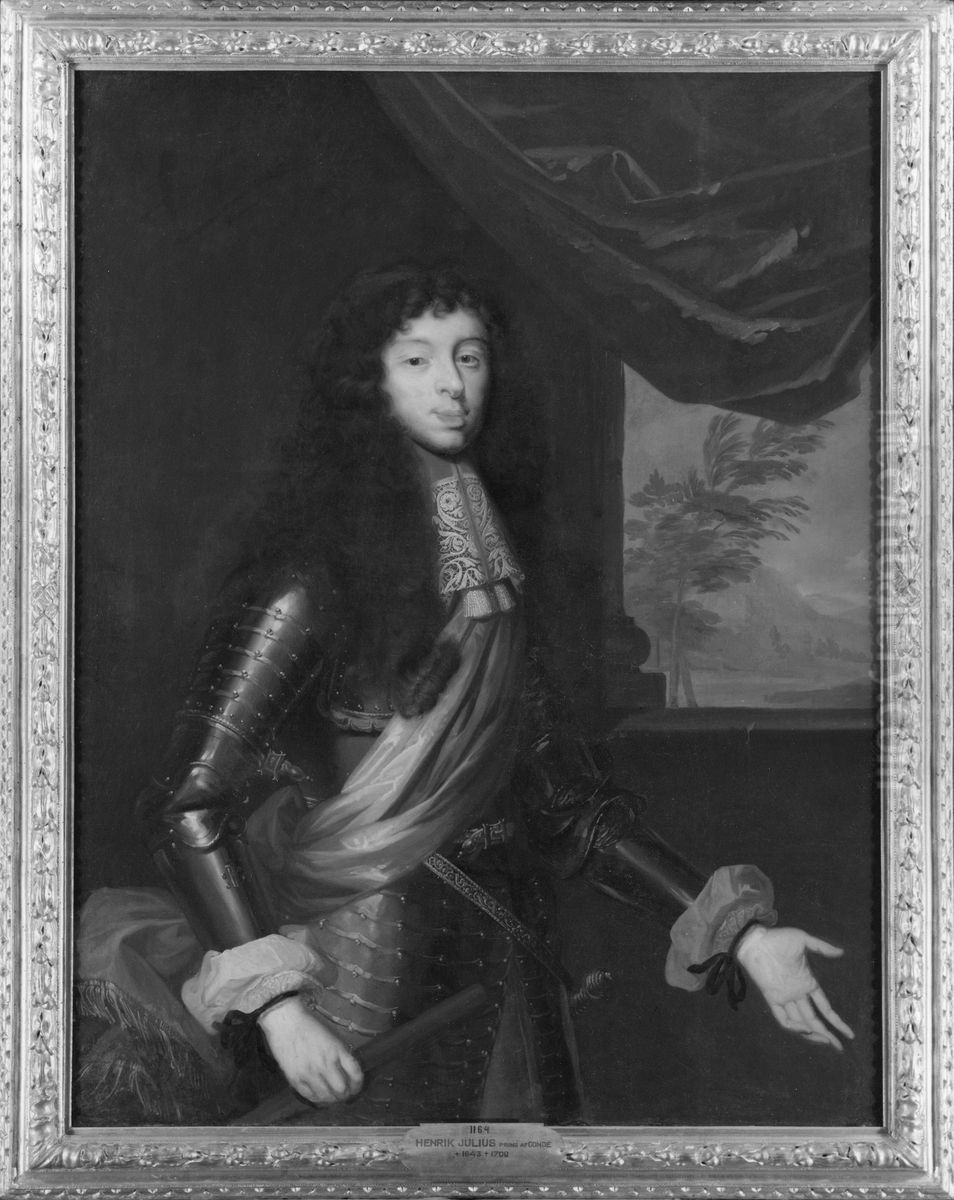 Henrik Julius 1643-1709, prins av Bourbon hertig av Conde Oil Painting by Pierre Mignard I