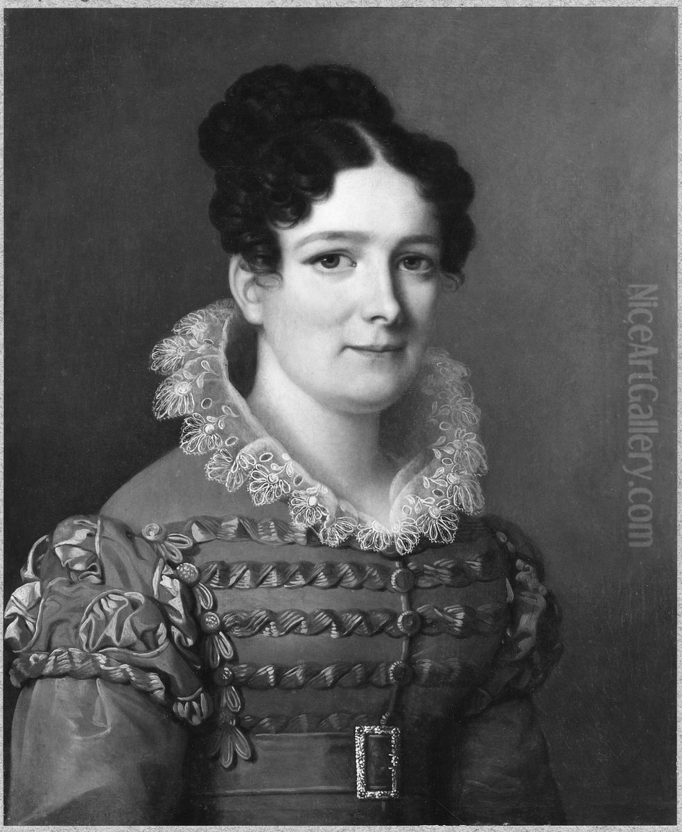 Fredrika Dorotea Vilhelmina av Baden (1781-1826), Sveriges drottning Oil Painting by Franz Seraph Stirnbrand