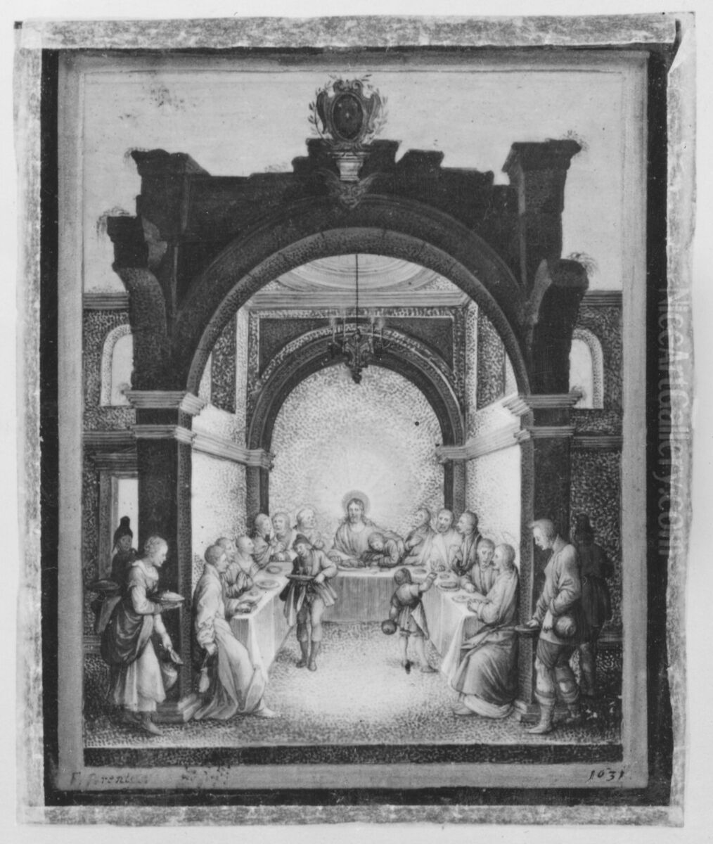 Abendmahl Oil Painting by Friedrich The Elder Brentel