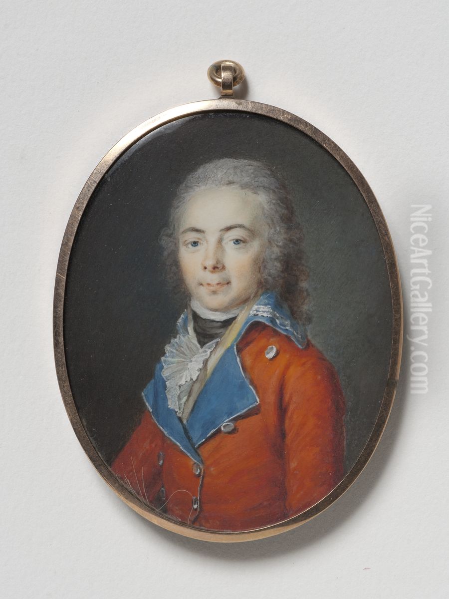 An Unknown Officer Oil Painting by Cornelius Hoeyer