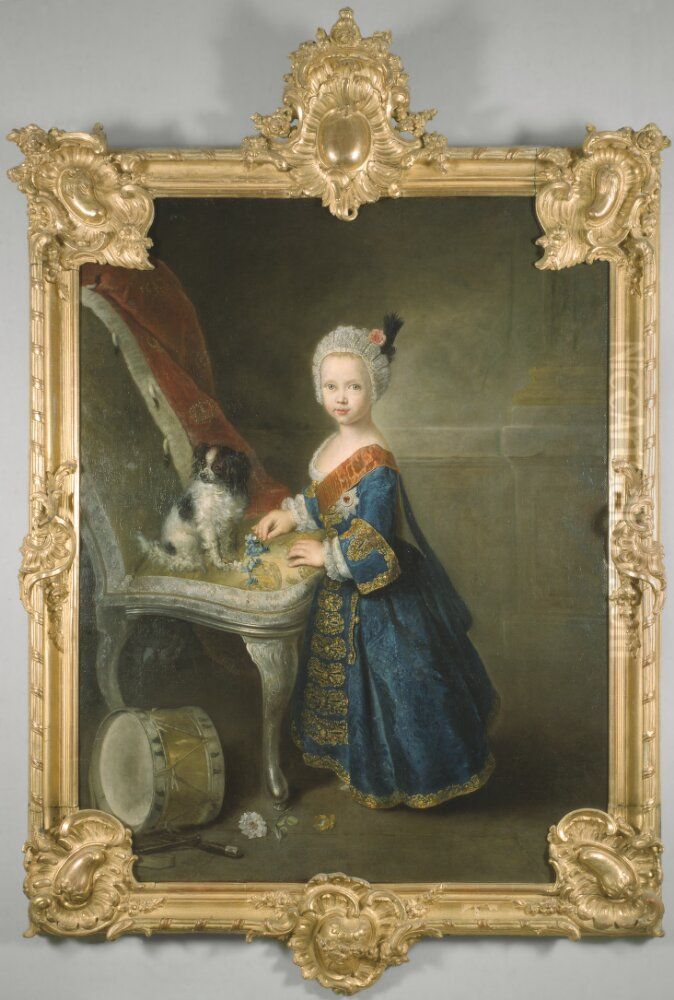 Fredrik Vilhelm II av Preussen (1744-1797) Oil Painting by Antoine Pesne