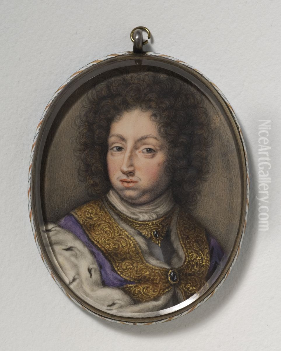 Karl XI, King of Sweden Oil Painting by Arvid Karlsteen