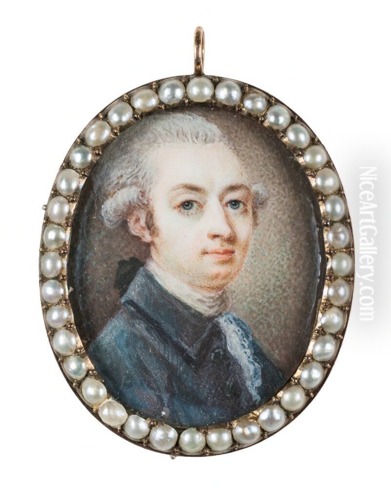 Self-portrait Oil Painting by Anton Ulrik Berndes