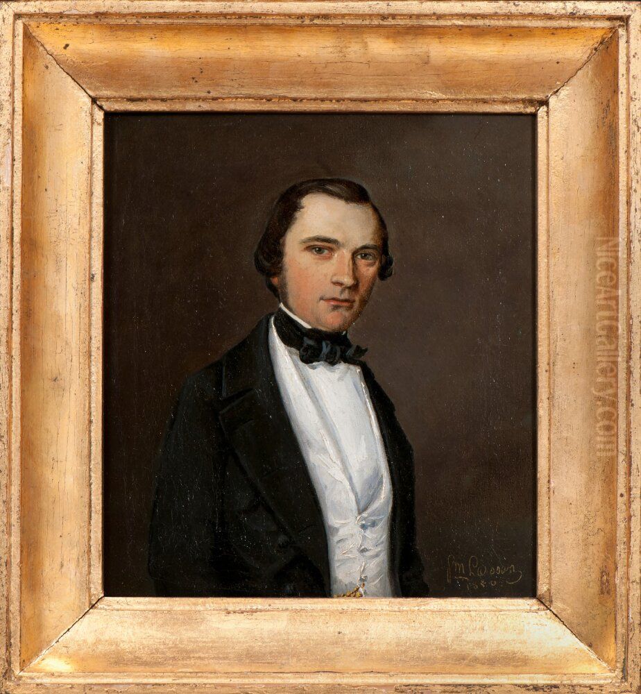 Sjalvportratt Oil Painting by Marcus Larson