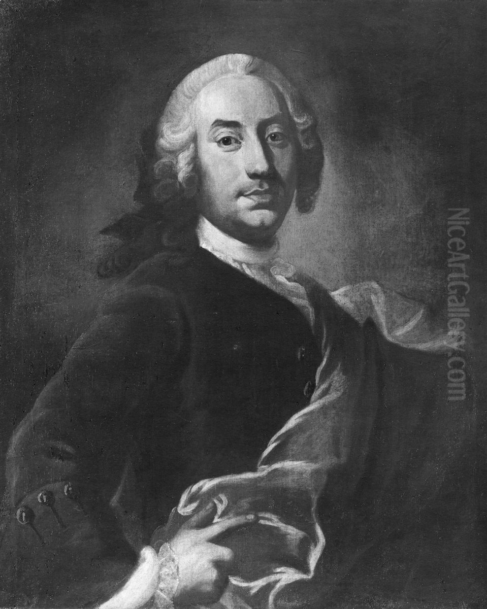 Magnus von Celse, 1709-1784 Oil Painting by Olof Arenius