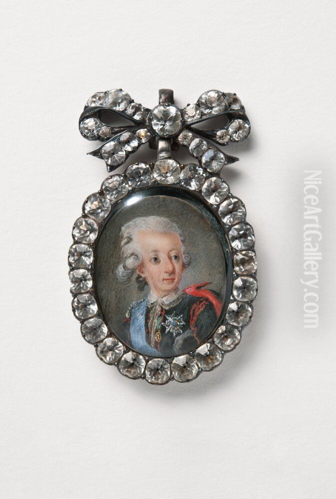 Gustav III Oil Painting by Cornelius Hoeyer