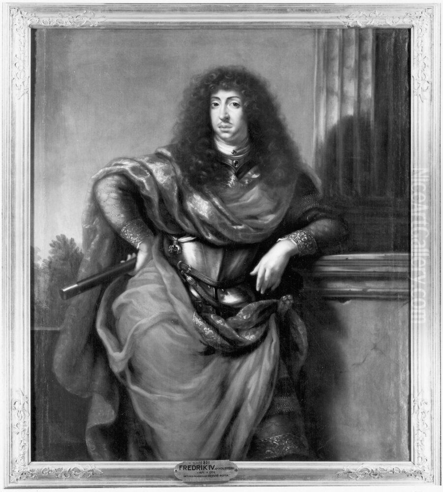 Kristian Albrekt (1641-1694), hertig av Holstein-Gottorp, gift med Fredrika Amalia av Danmark Oil Painting by David Klocker Ehrenstrahl