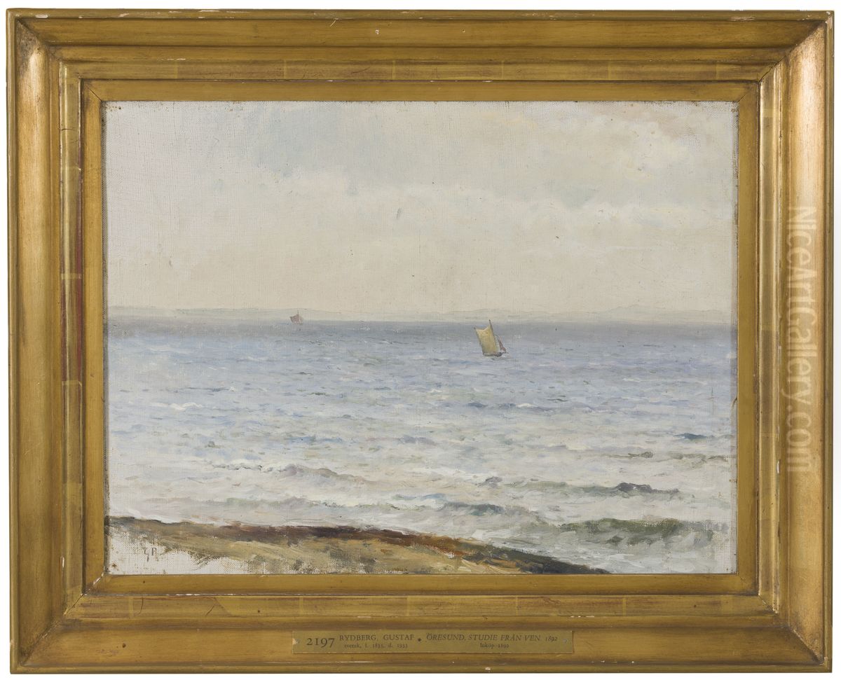The Sound. Motif from Ven Oil Painting by Gustaf Rydberg